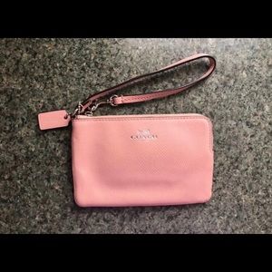Pink Coach Wristlet